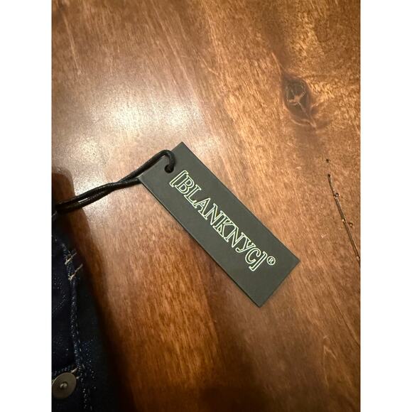 Blank NYC Women's Dark Wash The Varick Kick Flare Crop Denim Jean Size 25 - Picture 5 of 13